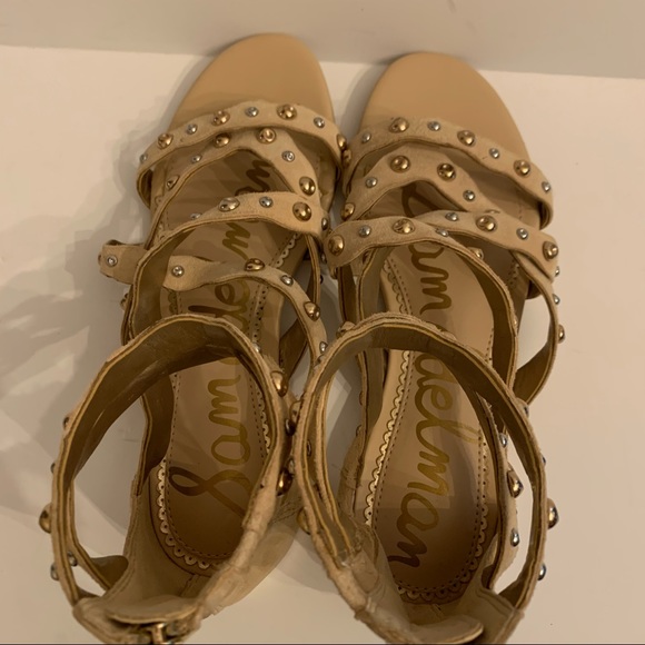 Sam Edelman EAVAN Studded Gladiator Sandals Size 6 - Picture 7 of 13